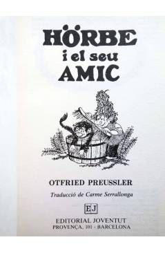 Muestra 2 de HÖRBE Y EL SEU AMIC (Otfried Preussler) Joventud 1986. CAT.