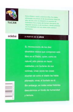 Contracubierta de TUCÁN 6. EL OTRO LIBRO DE HISTORIAS DEL DIABLO (Natalie Babbitt) Edebé 2001