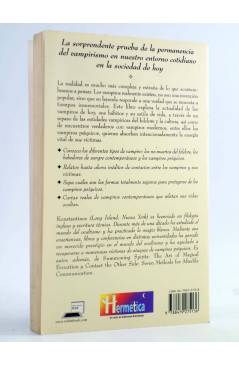 Contracubierta de LOS VAMPIROS AÚN EXISTEN (Konstantinos) Robinbooks 2001