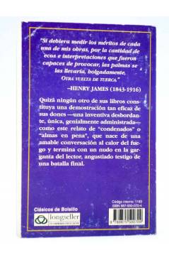 Contracubierta de CLÁSICOS DE BOLSILLO 1. OTRA VUELTA DE TUERCA (Henry James) Longseller 2002