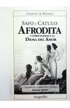Muestra 2 de CLÁSICOS DE BOLSILLO 1. AFRODITA Y OTROS POEMAS AL AMOR (Safo Y Cátulo) Longseller 2002