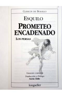 Muestra 3 de CLÁSICOS DE BOLSILLO 2. PROMETEO ENCADENADO / LOS PERSAS (Esquilo) Longseller 2001