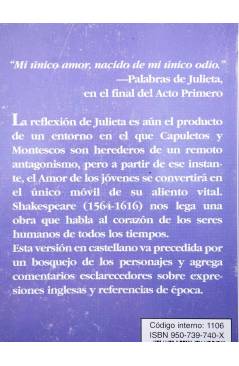 Muestra 1 de CLÁSICOS DE BOLSILLO 31. ROMEO Y JULIETA (William Shakespeare) Longseller/Errepar 1999