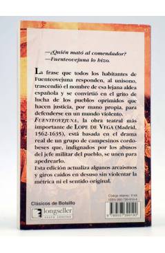 Contracubierta de CLÁSICOS DE BOLSILLO 69. FUENTEOVEJUNA (Lope De Vega) Longseller 2000