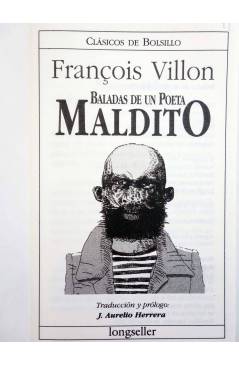 Muestra 2 de CLÁSICOS DE BOLSILLO 75. BALADAS DE UN POETA MALDITO (François Villon) Longseller 2001