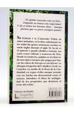 Contracubierta de CLÁSICOS DE BOLSILLO 86. SIR GAWAIN Y EL CABALLERO VERDE (Anónimo) Longseller 2001