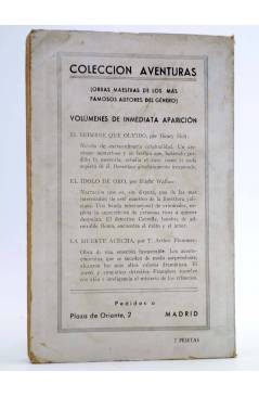 Contracubierta de COLECCIÓN AVENTURAS 1. LAS CUATRO DEFENSAS (J.J. Connington) Epesa 1944