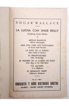 Muestra 1 de COLECCIÓN AVENTURAS. LA LUCHA CON SNUB-REILLY (Edgar Wallace) Epesa 1946