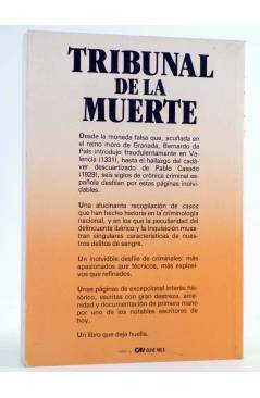 Contracubierta de TRIBUNAL DE LA MUERTE (Carlos De Arce) Seuba 1987