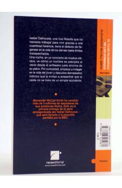 Contracubierta de PUZZLE. EL CLUB FILOSÓFICO DE LOS DOMINGOS (Alexander Mccall Smith) Roca Ed 2005. MISTERIO