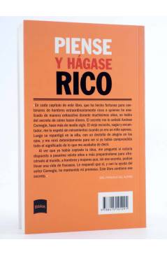 Contracubierta de PIENSE Y HÁGASE RICO (Napoleón Hill) Biblok 2011