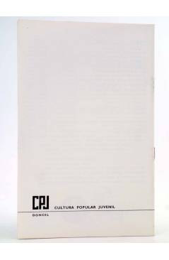 Contracubierta de CPJ - CULTURA POPULAR JUVENIL 23. MIRZA (Carmen Santamaría / Vilarchao) Doncel 1966