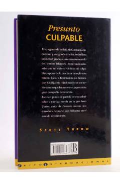 Contracubierta de PRESUNTO CULPABLE (Scott Turow) B 1994