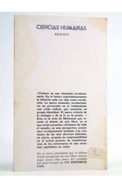 Contracubierta de EDICIONES DE BOLSILLO 409. LOS CRISTIANOS Y LA REVOLUCIÓN (Vvaa) Laia 1975
