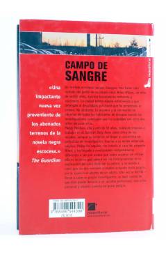 Contracubierta de CAMPO DE SANGRE (Denise Mina) Roca 2006