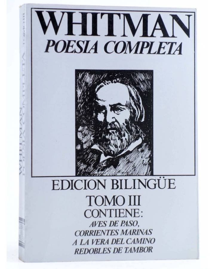 Cubierta de WHITMAN. POESÍA COMPLETA TOMO III. EDICIÓN BILINGÜE (Walt Whitman) Río Nuevo 1979