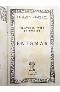 Muestra 1 de COLECCIÓN CISNEROS 18. ENIGMAS (C. Pérez De Herrera) Atlas 1943