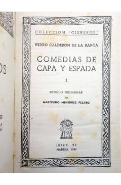 Muestra 1 de COLECCIÓN CISNEROS 25. COMEDIAS DE CAPA Y ESPADA I (Calderón De La Barca) Atlas 1943