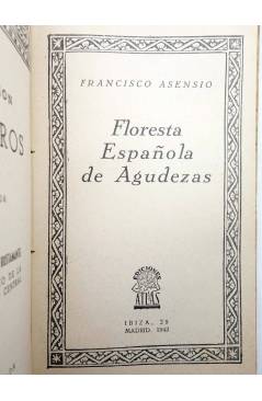 Muestra 1 de COLECCIÓN CISNEROS 34. FLORESTA ESPAÑOLA DE AGUDEZAS (Francisco Asensio) Atlas 1943
