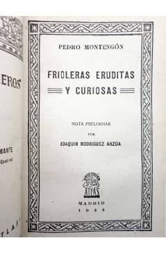 Muestra 1 de COLECCIÓN CISNEROS 70. FRIOLERAS ERUDITAS Y CURIOSAS (Pedro Montengón) Atlas 1944