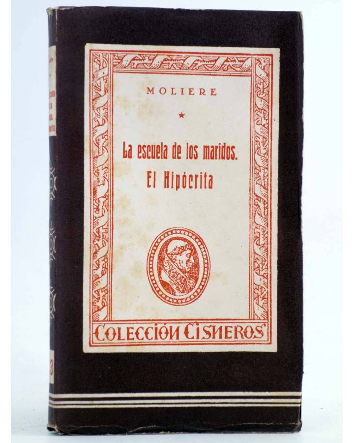Cubierta de COLECCIÓN CISNEROS 73. LA ESCUELA DE LOS MARIDOS. EL HIPÓCRITA (Moliére) Atlas 1944