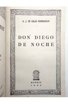 Muestra 1 de COLECCIÓN CISNEROS 74. DON DIEGO DE NOCHE (A. J. De Salas Barbadillo) Atlas 1944