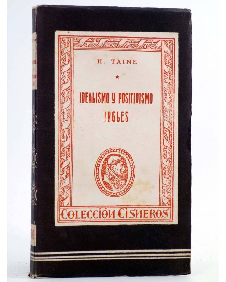 Cubierta de COLECCIÓN CISNEROS 76. IDEALISMO Y POSITIVISMO INGLES (H. Taine) Atlas 1944