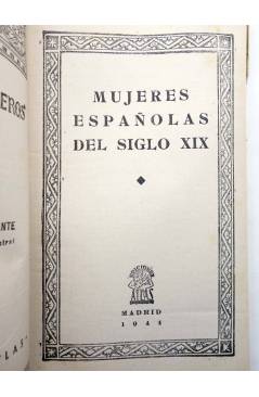 Muestra 1 de COLECCIÓN CISNEROS 88. MUJERES ESPAÑOLAS DEL SIGLO XIX (Vvaa) Atlas 1944
