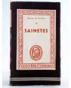 Cubierta de COLECCIÓN CISNEROS 96. SAINETES (Ramón De La Cruz) Atlas 1944