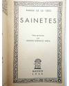 Muestra 1 de COLECCIÓN CISNEROS 96. SAINETES (Ramón De La Cruz) Atlas 1944