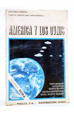 Cubierta de AMÉRICA Y LOS OVNIS (Antonio Ribera) Posada 1977