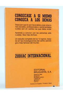 Contracubierta de GUÍA ASTROLÓGICA PARA SU VIDA PROFESIONAL Y FAMILIAR.. Bruguera 1982