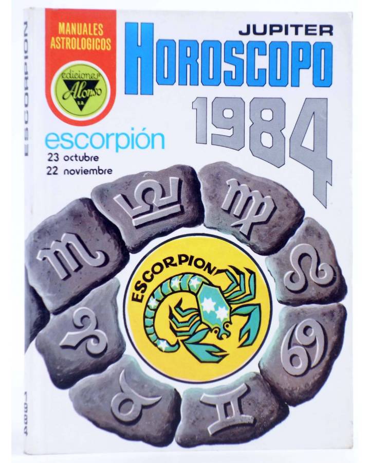 Cubierta de HORÓSCOPO 1984 JUPITER. ESCORPION. 23 octubre a 22 noviembre. Alonso 1983