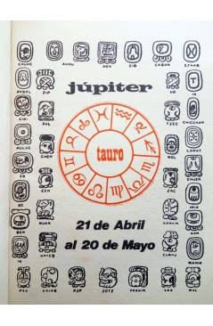 Muestra 1 de HORÓSCOPO 1984 JUPITER. TAURO. 21 abril a 20 mayo. Alonso 1983