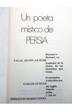 Muestra 2 de COL. CAMAFEO. UN POETA MÍSTICO DE PERSIA (Carlos Dubner) Adiax 1980