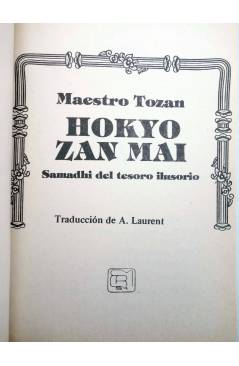 Muestra 1 de COL. CAMAFEO. HOKYO ZAN MAI SAMADHI DEL TESORO ILUSORIO (Maestro Tozan) González Ramos 1981