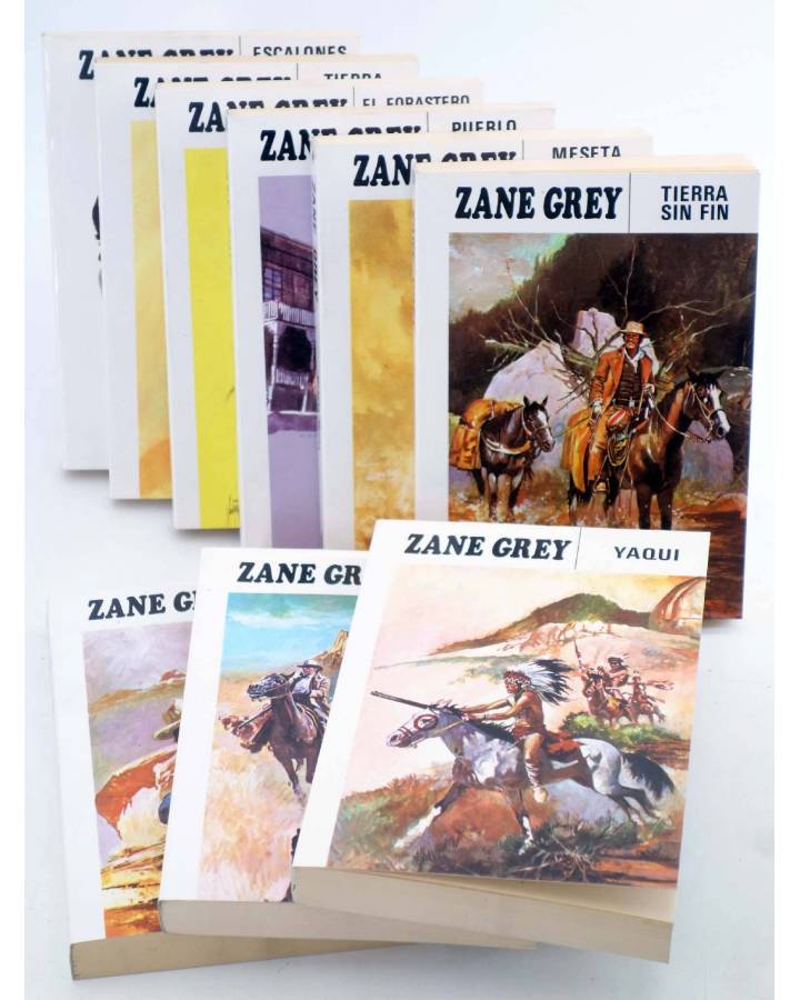 Cubierta de ZANE GREY 4 A 12. LOTE DE 9 (Zane Grey) Molino 1988