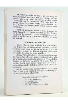 Contracubierta de LA NATURA EN PERILL 1. SALVEM L'ANTARTIDA (Andreu Martín / Juanjo Sarto) Molino 1987