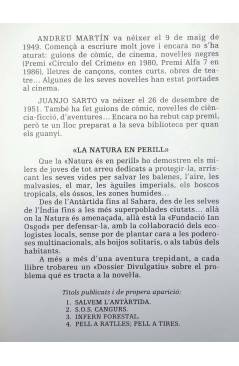 Muestra 1 de LA NATURA EN PERILL 1. SALVEM L'ANTARTIDA (Andreu Martín / Juanjo Sarto) Molino 1987