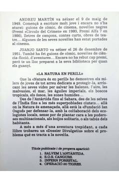 Muestra 1 de LA NATURA EN PERILL 3. INFERN FORESTAL (Andreu Martín / Juanjo Sarto) Molino 1987