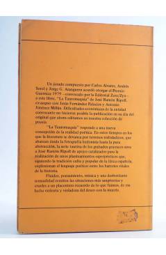 Contracubierta de ENDYMION 15. LA TAUROMAQUIA. POESÍA (José Ramón Ripoll) Ayuso 1980