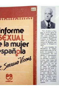 Muestra 2 de INFORME SEXUAL DE LA MUJER ESPAÑOLA (Dr. R. Serrano Vicens) Lyder 1978