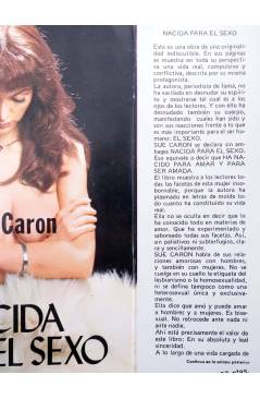 Muestra 1 de NACIDA PARA EL SEXO (Sue Caron) Producciones Editoriales 1978