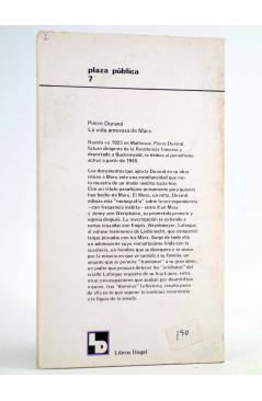 Contracubierta de LA VIDA AMOROSA DE MARX. ENSAYO MONOGRÁFICO (Pierre Durand) Dogal 1977
