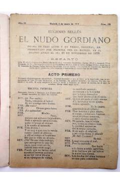Muestra 1 de LA NOVELA CÓMICA 135. EL NUDO GORDIANO (Eugenio Sellés) Madrid 1919