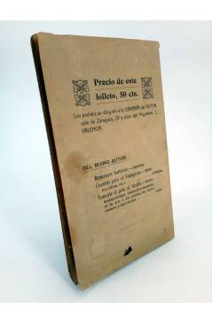 Contracubierta de SERMÓN. CANDILETA TABERNACUL TIE DOMINE (José Serred Mestre) Librería Serred 1906. 4ª edición