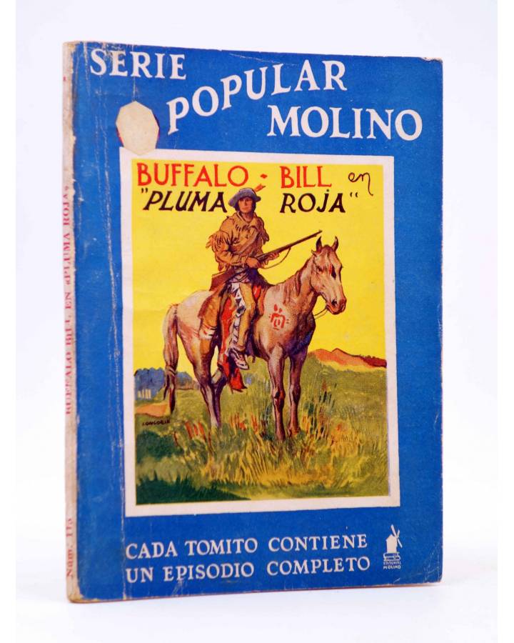 Cubierta de SERIE POPULAR MOLINO 115. BUFFALO BILL EN: PLUMA ROJA. Molino 1936