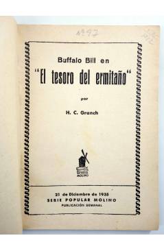 Muestra 1 de SERIE POPULAR MOLINO 97. BUFFALO BILL EN: EL TESORO DEL ERMITAÑO (H.C. Granch) Molino 1935