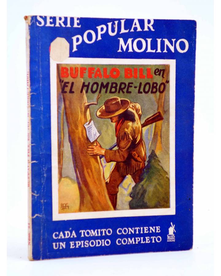 Cubierta de SERIE POPULAR MOLINO 64. BUFFALO BILL EN: EL HOMBRE LOBO (H.C. Granch) Molino 1935