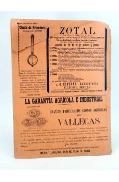 Contracubierta de EL PROGRESO AGRICOLA Y PECUARIO AÑO IX Nº 353 (Vvaa) Madrid 1903